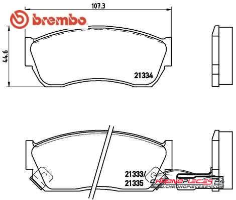 Achat de BREMBO P 79 005 Kit de plaquettes de frein, frein à disque pas chères