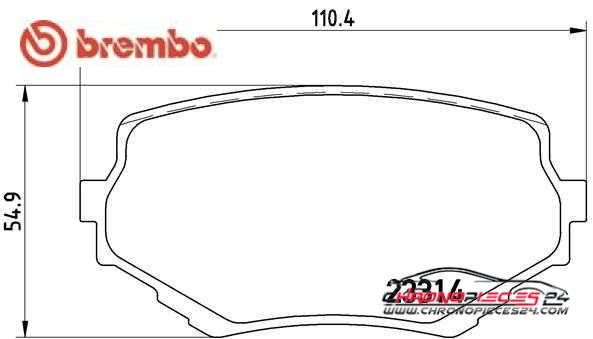 Achat de BREMBO P 79 009 Kit de plaquettes de frein, frein à disque pas chères