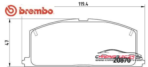 Achat de BREMBO P 83 011 Kit de plaquettes de frein, frein à disque pas chères