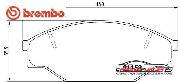 Achat de BREMBO P 83 013 Kit de plaquettes de frein, frein à disque pas chères