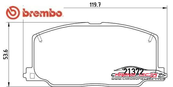 Achat de BREMBO P 83 016 Kit de plaquettes de frein, frein à disque pas chères