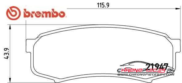 Achat de BREMBO P 83 024 Kit de plaquettes de frein, frein à disque pas chères