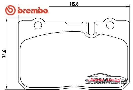 Achat de BREMBO P 83 039 Kit de plaquettes de frein, frein à disque pas chères