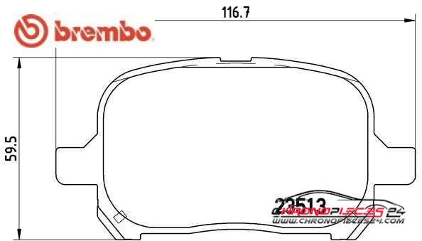 Achat de BREMBO P 83 040 Kit de plaquettes de frein, frein à disque pas chères