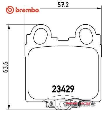 Achat de BREMBO P 83 045 Kit de plaquettes de frein, frein à disque pas chères