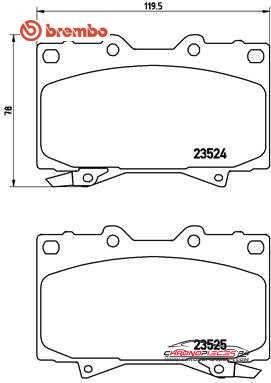 Achat de BREMBO P 83 048 Kit de plaquettes de frein, frein à disque pas chères