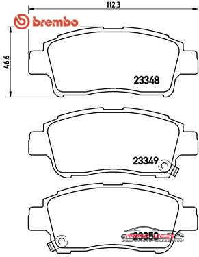 Achat de BREMBO P 83 050 Kit de plaquettes de frein, frein à disque pas chères