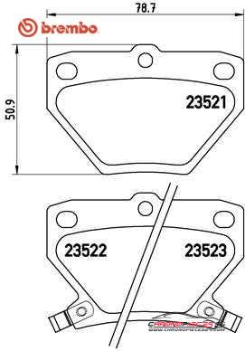 Achat de BREMBO P 83 052 Kit de plaquettes de frein, frein à disque pas chères