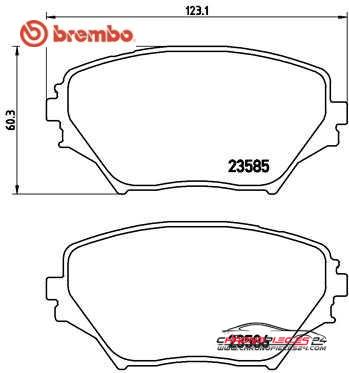 Achat de BREMBO P 83 055 Kit de plaquettes de frein, frein à disque pas chères