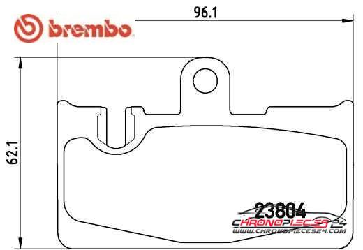 Achat de BREMBO P 83 059 Kit de plaquettes de frein, frein à disque pas chères