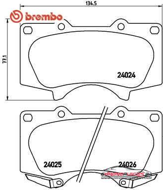 Achat de BREMBO P 83 066 Kit de plaquettes de frein, frein à disque pas chères