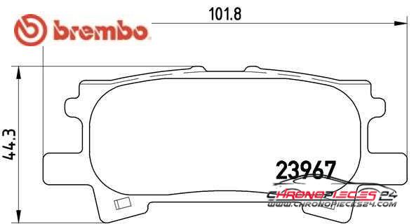 Achat de BREMBO P 83 068 Kit de plaquettes de frein, frein à disque pas chères