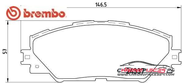 Achat de BREMBO P 83 071 Kit de plaquettes de frein, frein à disque pas chères