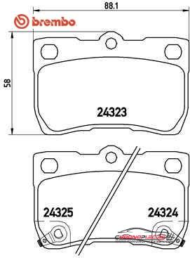 Achat de BREMBO P 83 073 Kit de plaquettes de frein, frein à disque pas chères