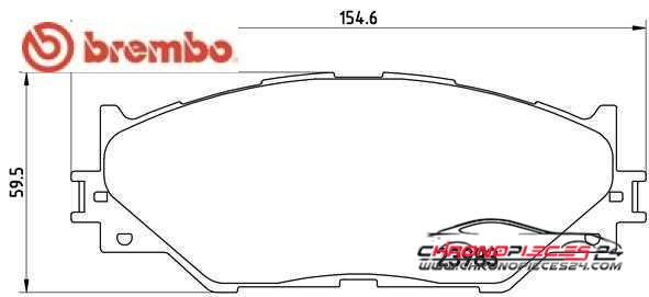 Achat de BREMBO P 83 074 Kit de plaquettes de frein, frein à disque pas chères