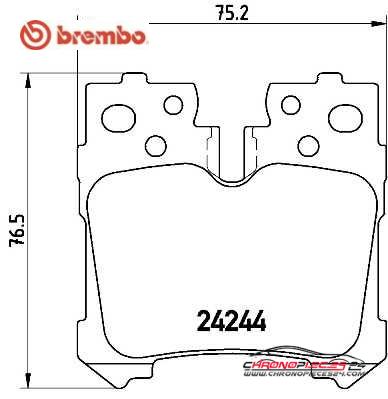 Achat de BREMBO P 83 076 Kit de plaquettes de frein, frein à disque pas chères