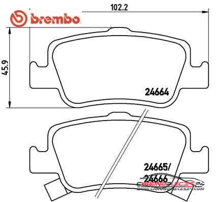 Achat de BREMBO P 83 080 Kit de plaquettes de frein, frein à disque pas chères