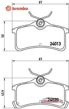 Achat de BREMBO P 83 084 Kit de plaquettes de frein, frein à disque pas chères