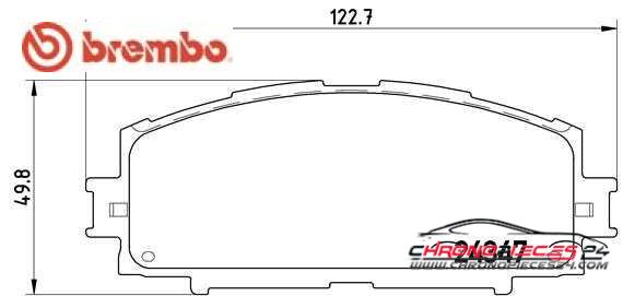 Achat de BREMBO P 83 086 Kit de plaquettes de frein, frein à disque pas chères