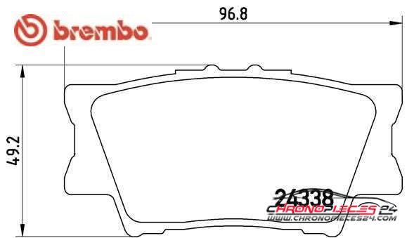 Achat de BREMBO P 83 089 Kit de plaquettes de frein, frein à disque pas chères