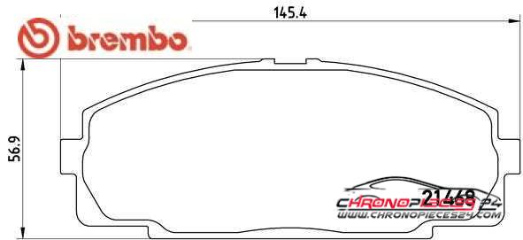 Achat de BREMBO P 83 092 Kit de plaquettes de frein, frein à disque pas chères