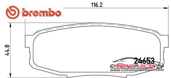 Achat de BREMBO P 83 098 Kit de plaquettes de frein, frein à disque pas chères