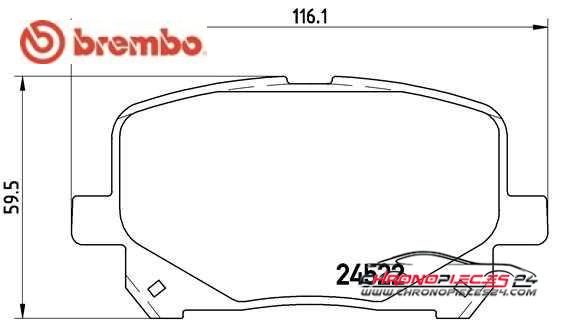 Achat de BREMBO P 83 100 Kit de plaquettes de frein, frein à disque pas chères