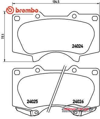 Achat de BREMBO P 83 102 Kit de plaquettes de frein, frein à disque pas chères