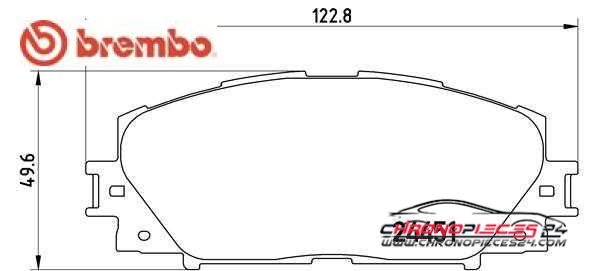 Achat de BREMBO P 83 106 Kit de plaquettes de frein, frein à disque pas chères