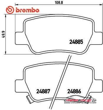 Achat de BREMBO P 83 112 Kit de plaquettes de frein, frein à disque pas chères