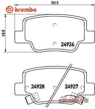 Achat de BREMBO P 83 114 Kit de plaquettes de frein, frein à disque pas chères