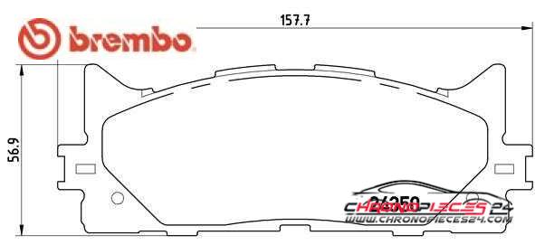 Achat de BREMBO P 83 117 Kit de plaquettes de frein, frein à disque pas chères