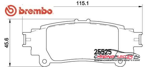 Achat de BREMBO P 83 132 Kit de plaquettes de frein, frein à disque pas chères