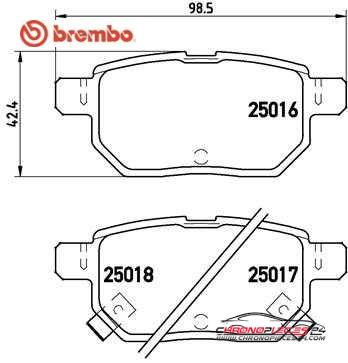 Achat de BREMBO P 83 133 Kit de plaquettes de frein, frein à disque pas chères