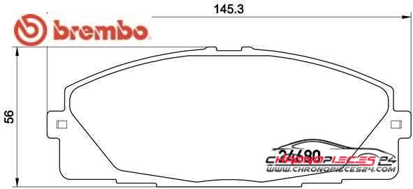 Achat de BREMBO P 83 139 Kit de plaquettes de frein, frein à disque pas chères