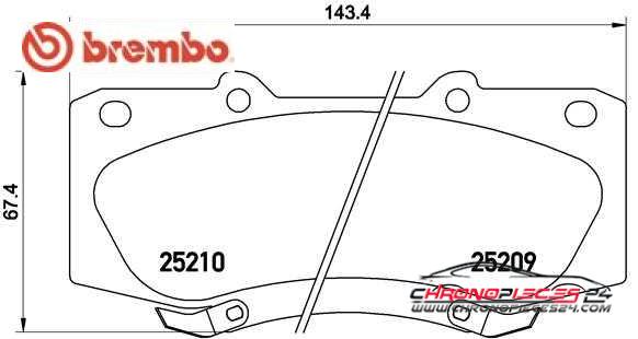 Achat de BREMBO P 83 140 Kit de plaquettes de frein, frein à disque pas chères