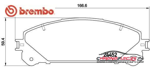 Achat de BREMBO P 83 145 Kit de plaquettes de frein, frein à disque pas chères