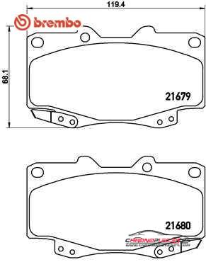 Achat de BREMBO P 83 151 Kit de plaquettes de frein, frein à disque pas chères