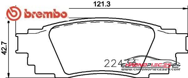 Achat de BREMBO P 83 160 Kit de plaquettes de frein, frein à disque pas chères