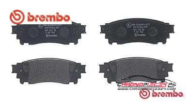 Achat de BREMBO P 83 166 Kit de plaquettes de frein, frein à disque pas chères