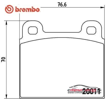 Achat de BREMBO P 85 002 Kit de plaquettes de frein, frein à disque pas chères