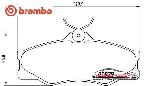 Achat de BREMBO P 85 008 Kit de plaquettes de frein, frein à disque pas chères