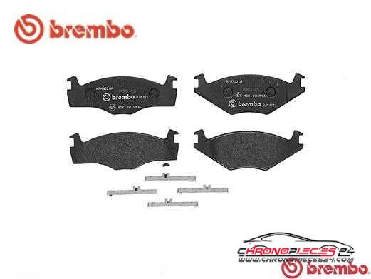 Achat de BREMBO P 85 012 Kit de plaquettes de frein, frein à disque pas chères