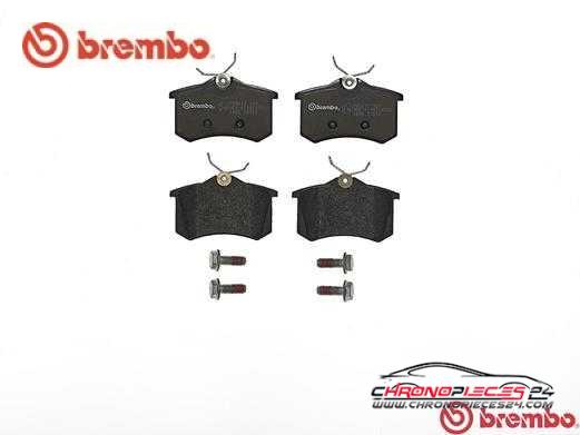 Achat de BREMBO P 85 017 Kit de plaquettes de frein, frein à disque pas chères