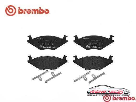 Achat de BREMBO P 85 019 Kit de plaquettes de frein, frein à disque pas chères