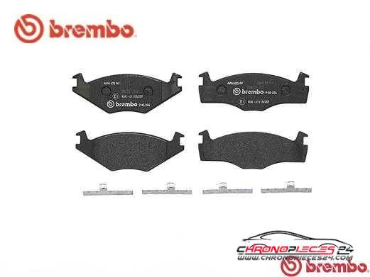 Achat de BREMBO P 85 024 Kit de plaquettes de frein, frein à disque pas chères