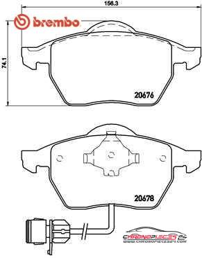 Achat de BREMBO P 85 026 Kit de plaquettes de frein, frein à disque pas chères