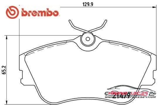 Achat de BREMBO P 85 029 Kit de plaquettes de frein, frein à disque pas chères