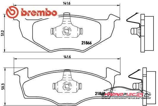 Achat de BREMBO P 85 031 Kit de plaquettes de frein, frein à disque pas chères