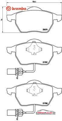 Achat de BREMBO P 85 037 Kit de plaquettes de frein, frein à disque pas chères